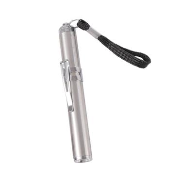 Imagem de Ovoscópio LED Portátil em Alumínio, Lanterna Profissional para Inspeção de Ovos, Prata, 12cm, com Cordão, Ideal para Chocadeiras e Incubadoras, Alimentação por Bateria