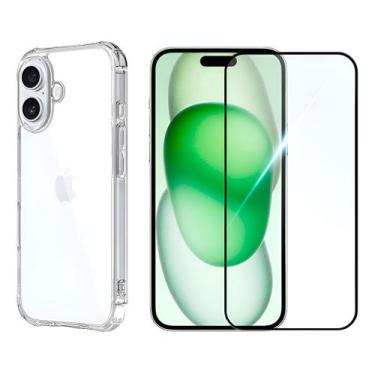 Imagem de Capa Capinha Anti Impacto Para Iphone 16 + Pelicula 3D - NoBrand