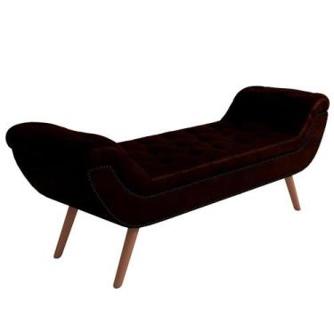 Imagem de Puff Recamier Decorativo Com Tachas 160cm Santorini material sintético