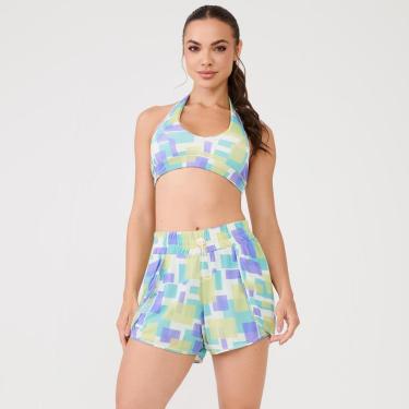 Imagem de Short Transpassado Estampa Poliamida Soft Donna Carioca-Feminino