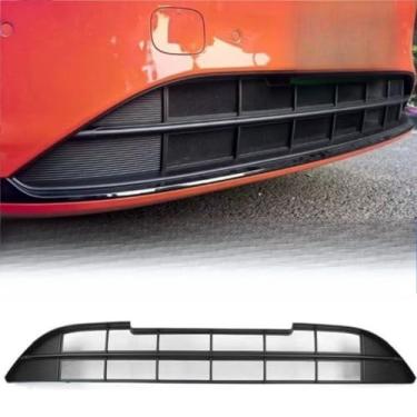 Imagem de Grade de para-choque de carro tela de inseto kit de corpo de grade de corrida decorativa grade de para-choque dianteiro compatível com M5 2024+ parte externa (preto brilhante)