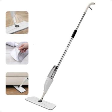 Imagem de Mop Spray 2 em 1 Elegance Nobre Com Cabo 180° Articulado Com Reservatório 350 ml, Refil Microfibra Lavável Para Limpeza Rápida Prática Em Pisos