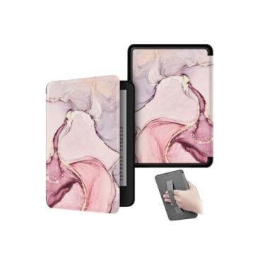 Imagem de Akacy Padrão pintado com alça/função hibernar/despertar automática capa para Kindle Paperwhite de 6,0 polegadas 10ª geração lançado em 2018 (Modelo: PQ94WIF) Capa protetora de couro PU (20)