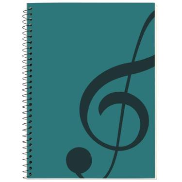 Imagem de MOREYES Caderno de música, composição do manuscrito, caderno com 100 páginas, 26 x 19 cm, verde
