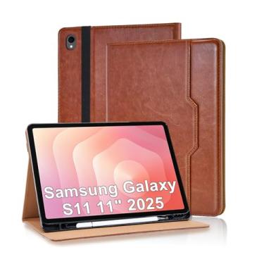Imagem de Varohix Capa para Samsung Galaxy S11 27.9 cm 2025 couro PU com suporte de caneta S para visualização em vários ângulos para Galaxy S11 protetora, sobrancelha