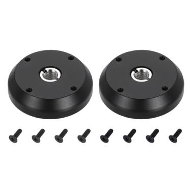 Imagem de PATIKIL Suporte adaptador de tripé de rosca de 3/20.3 cm com 29 mm de diâmetro, 2 peças de placa de montagem em tripé com flange de liga de alumínio com parafusos adaptadores de 1/10.2 cm para câmera