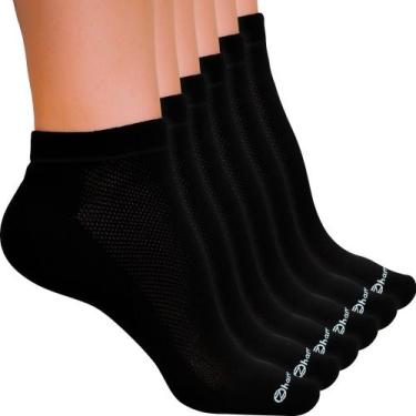 Imagem de Kit 6 Pares Meias Zhamaro Cano Curto Soquete Baixo Algodão Atoalhada M
