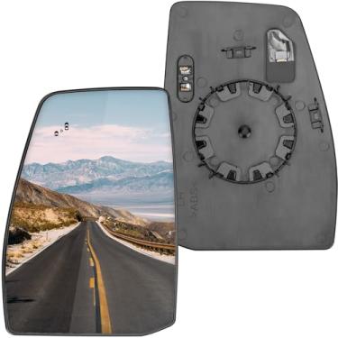 Imagem de LOIYLLEN Substituição do espelho lateral do motorista para Ford Transit 150 250 350 2020 2021 2022 2023 - Vidro do espelho do lado esquerdo, vidro dos espelhos retrovisores com aquecimento elétrico e