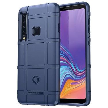 Imagem de IDEWEI Capa adequada para Samsung Galaxy A9 2018. Fibra de carbono refinada, anti-queda, anti-impressão digital, proteção total, capa para Samsung Galaxy A9 2018