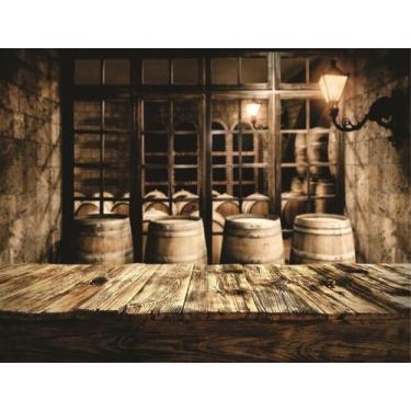 Imagem de Fundo Fotográfico Em Tecido Barril De Vinho 2,20X1,50. - Mix estilos