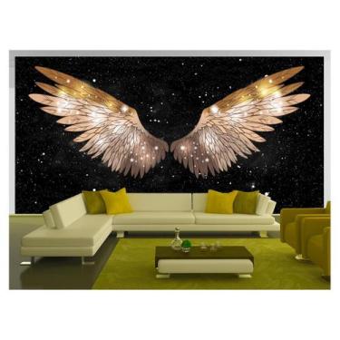 Imagem de Papel De Parede 3D Arte Asas Selfie Insta Cores 3,5M Tra418 - Você Dec