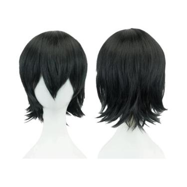 Imagem de Peruca Curta Unissex De 12 Polegadas Em Rosa, Loiro E Laranja Com Fran