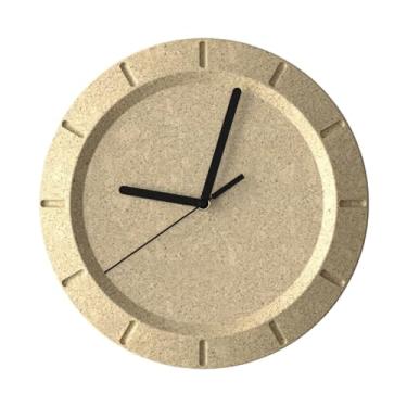 Imagem de Relógio de parede Relógio de parede moderno, minimalista e silencioso 30 cm (12 polegadas), alimentado por bateria para decoração de casa