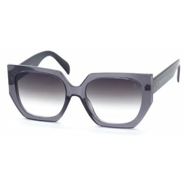 Imagem de Óculos de Sol Quadrado Polo London Club com Proteção UVA/UVB - Kit contém estojo e flanela VA5123-C3 (CINZA CLEAR)