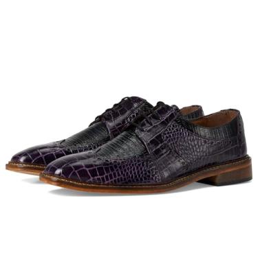 Imagem de Stacy Adams Sapato Oxford masculino Travato Wingtip com cadarço, Roxo multi, 45