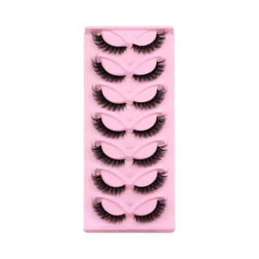 Imagem de Cílios Postiços Cat Eye De Visón Sintético Veltrinay Com Ponta Natural