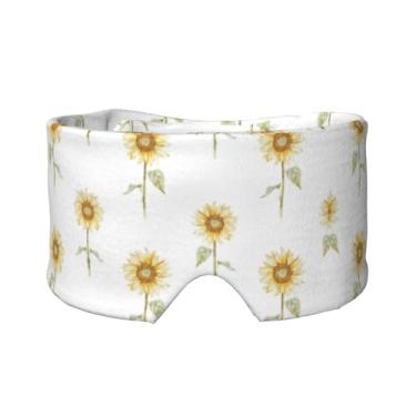 Imagem de Máscara de proteção para olhos e orelhas com estampa de fluxo de sol, respirável, ajustável, blecaute, confortável