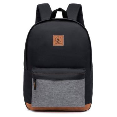 Imagem de Mochila Volcom Escolar Faculdade Resistente Preta, U