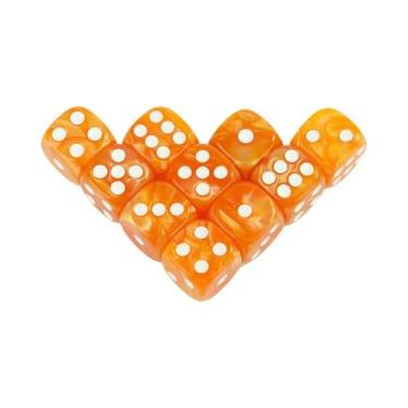 Imagem de Conjunto De Dados De Acrílico Redondo De 16MM Com 6 Lados Para Jogos D