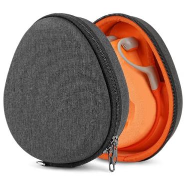 Imagem de Geekria Capa protetora para fones de ouvido compatível com AfterShokz Shokz OpenRun Mini, Air, OpenRun Pro, OpenRun, OpenComm, bolsa de transporte rígida de substituição com armazenamento de cabos