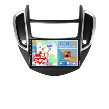 Imagem de Realdio Android 15 estéreo de carro de 2 + 64 GB para Chevrolet Chevy Trax 2014 2015 2016 sem fio CarPlay Android Auto, rádio automotivo com tela sensível ao toque de 9 polegadas para Chevy Trax com