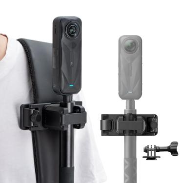 Imagem de STARTRC VCR Coldre de Selfie Stick com clipe para mochila Insta 360 X5 X4 Go Ultra ACE Pro 2 Liberação rápida ajustável para Pro Hero 13 12 Max 2 para DJI osmo Nano Action 5 acessórios de câmera