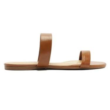 Imagem de Sandália Rasteira Duas Tiras Elegance Lançamento Arezzo-Feminino