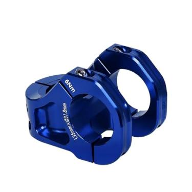 Imagem de Mesa de guidão de bicicleta de 35 mm em alumínio CNC para MTB, compatível com guidões de 31,8 mm, para bicicletas de montanha. Acessórios para bicicletas.(Blue)