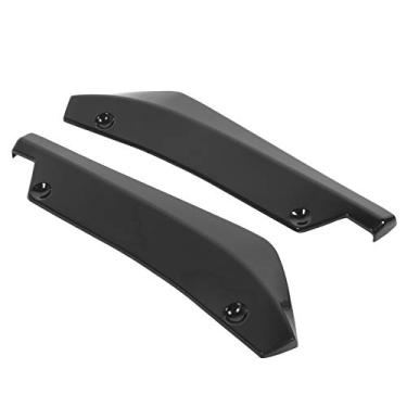 Imagem de Keenso Difusor de Para-choque Traseiro, 2 Peças de Spoiler Preto Brilhante ABS Universal Com Design Elegante para Carro, Melhora a Estabilidade e Aparência de Corrida Agressiva