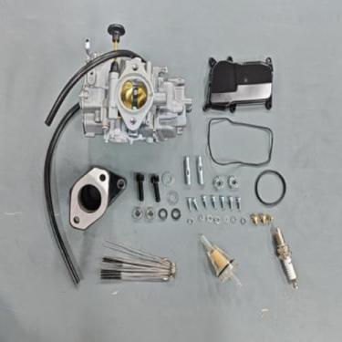 Imagem de Conjunto de carburador + coletor de admissão para Yamaha Big Bear Moto-4 Kodiak 350 400 YFM350FW/ER (exclui YFM350FWBJ/FWBJ_MNH)YFM400F 1987-1998 3HN-13586-02-00
