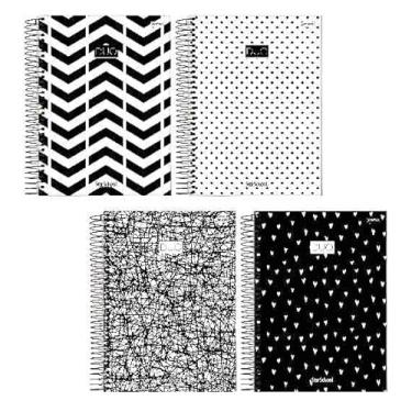 Imagem de Starschool – Caderno Universitário Capa Dura Espiral DUO | 10 Matérias, 160 Folhas | Organização Essencial e Design Bicolor Moderno p/Estudos