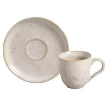 Imagem de Xícara de Café Bio Latte Porto Brasil 70 ml com Pires