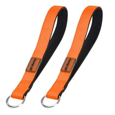 Imagem de Coleira curta forte para cães de 25,4 cm de largura, resistente, alça acolchoada para controle de trânsito, coleira refletiva para treinamento de caminhada de cães médios e grandes, adequada para