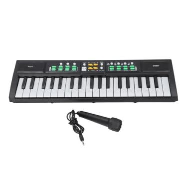Imagem de Sanpyl Brinquedo Eletrônico do Teclado do Piano das Crianças Com Microfone, Instrumento Musical Educacional de 37 Teclas para Crianças, Material Seguro Abs