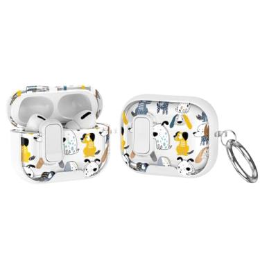 Imagem de Capa moderna compatível com AirPods 4 2024, capa à prova de choque para AirPods 4ª geração com suporte de telefone 2 em 1, trava de segurança, chaveiro de carregamento sem fio, presente pintado de