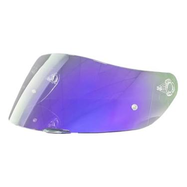 Imagem de BSTOP Protetor facial K1 com proteção UV para AGV K1, K1S, K3SV, K5, K5S viseira de para-brisa (Revo Clear Purple-dia e noite)