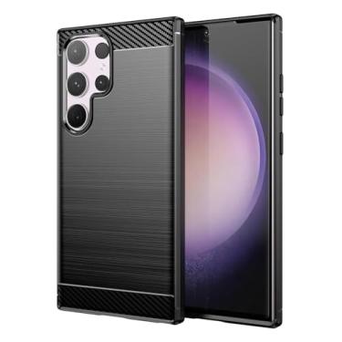 Imagem de Capa Case Galaxy S24 Ultra (Tela 6.8) Carbon Fiber Anti Impacto (Preto)