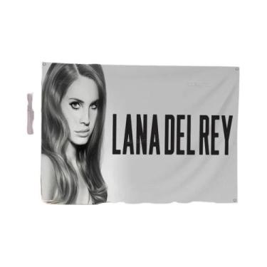 Imagem de Bandeiras De Lana Del Rey Em Tamanho Grande Impressas Para Decorações 
