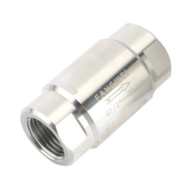 Imagem de Alta pressão 1/20.3 cm 1/10.2 cm 3/20.3 cm 1/5.1 cm 3/10.2 cm 2.5 cm BSP fêmea 304 válvula de retenção unidirecional óleo de água a vapor sem retorno (DN20-3l4)