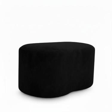 Imagem de Puff Feijão Orgânico Curvo Redondo Confortável Sala Moderno Suede Cor: