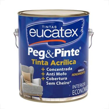 Imagem de Tinta latex eucatex peg pinte acrilico branco 3600ml