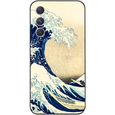 Imagem de Berkin Arts Capa artística de silicone compatível com Samsung Galaxy A54 5G estilo japonês Ukiyo-e (Under The Wave Off Kanagawa The Great Wave de Katsushika Hokusai)