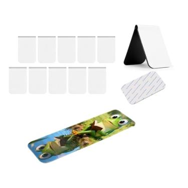 Imagem de Marcadores magnéticos de sublimação em branco 12 x 5 cm, 5 peças