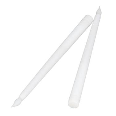 Imagem de Generic Velas Rígidas de Led, Bastões de Vela Sem Chama Brancos Quentes para Decoração de Casa de Casamento Em Festival, 2 Peças Operados por Bateria para Festa (Concha Branca)