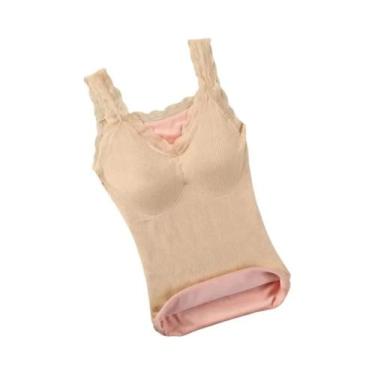 Imagem de Colete Térmico plus Size Feminino Roupa Íntima Térmica De Inverno Cami
