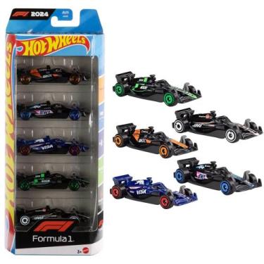 Imagem de Hot wheels pack 5 carros - fórmula 1 - f1 2024