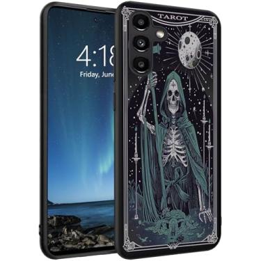 Imagem de DSRGRGFDJ Capa projetada para Samsung Galaxy S26 Plus de 6,7 polegadas, capa de silicone ultrafina, antiarranhões e à prova de choque - Tarô esqueleto