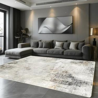 Imagem de Tapete decorativo para sala de estar, lavável, abstrato, grande, para quarto, cabeceira, tapete para corredor, sofá (80x160cm 31,5x63in/Flanela-9)
