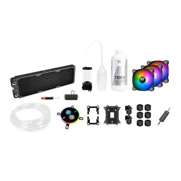 Imagem de Water Cooler Thermaltake Pacific C360, ARGB, 120mm, AMD/Intel, Preto - CL-W253-CU12SW-A#-Unissex