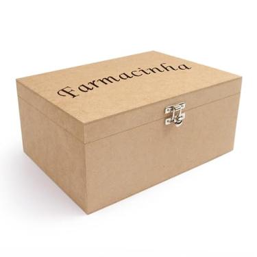 Imagem de Caixa Organizadora de Remédios Com Fecho e Dobradiça 30x20x13